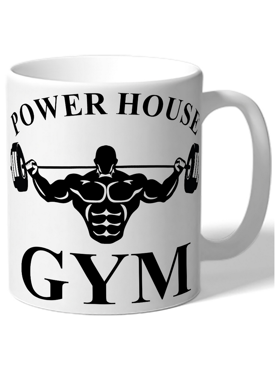 фото Кружка drabs power house gym, мужик со штангой