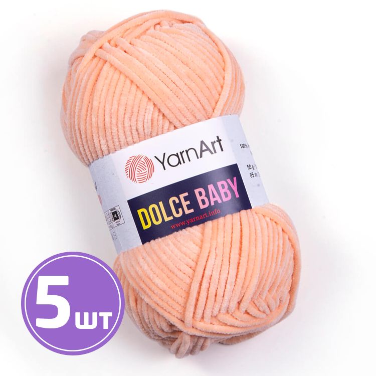 

Пряжа YarnArt Dolce Baby 773 вереск 5 шт по 50 г, Розовый