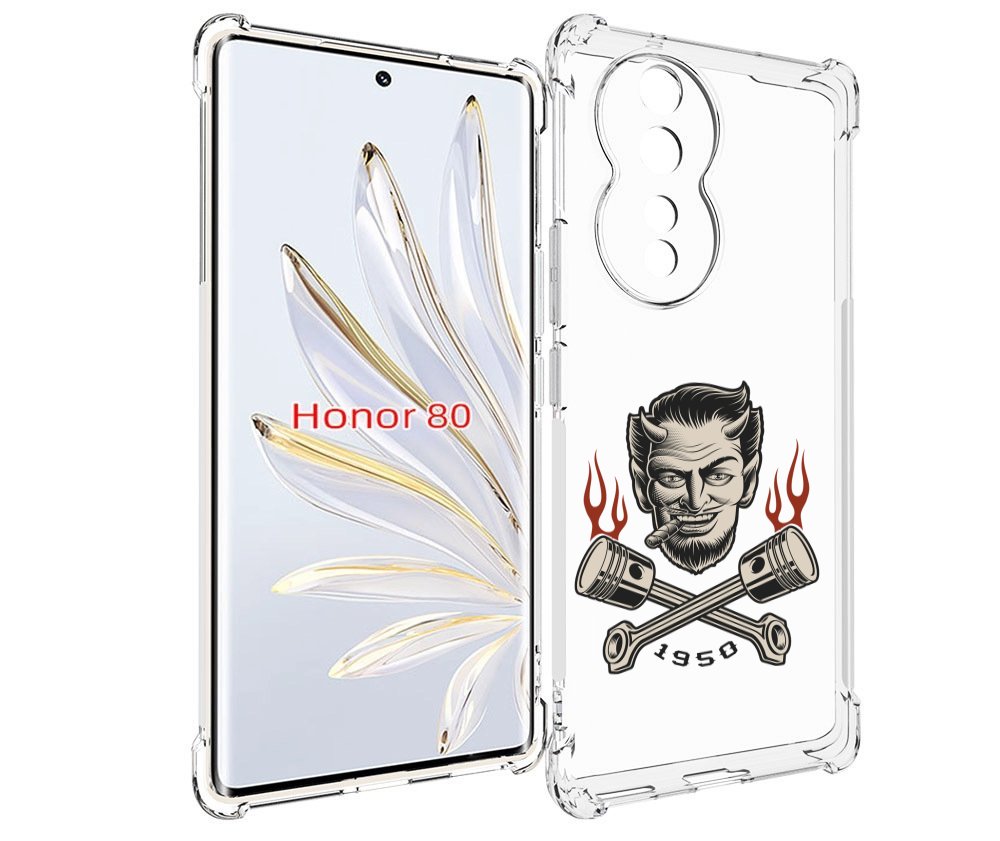 

Чехол MyPads поршни-горят для Honor 80, Прозрачный, Tocco