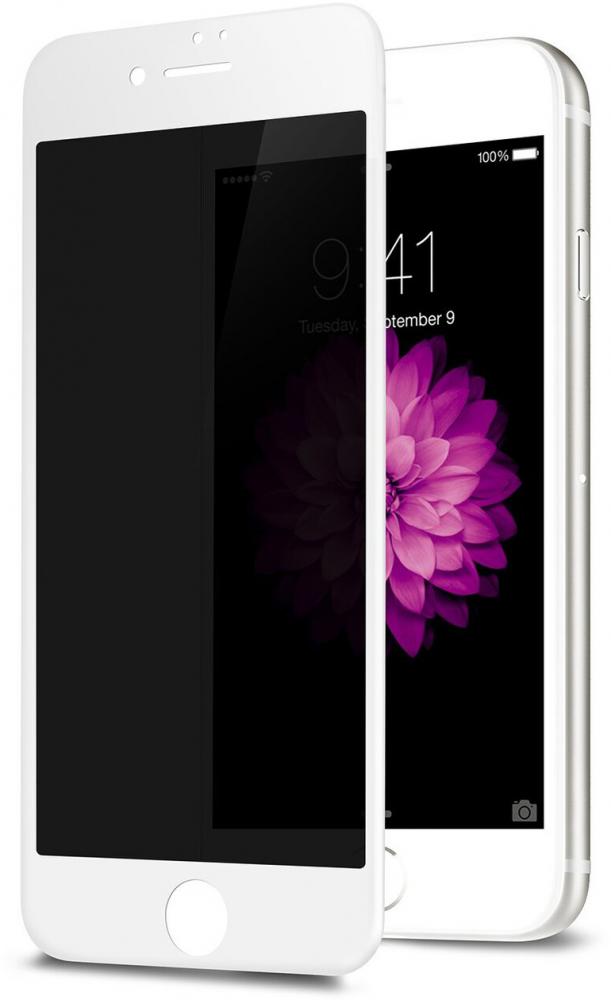 

Защитное стекло для Apple iPhone 6 / 6S GSMIN 3D 0.3mm Анти-шпион (Белая рамка)