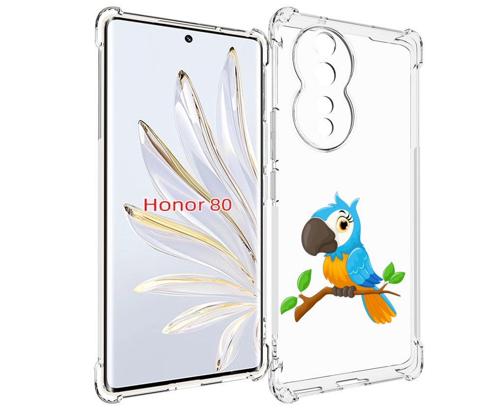 

Чехол MyPads попугайчик детский для Honor 80, Прозрачный, Tocco