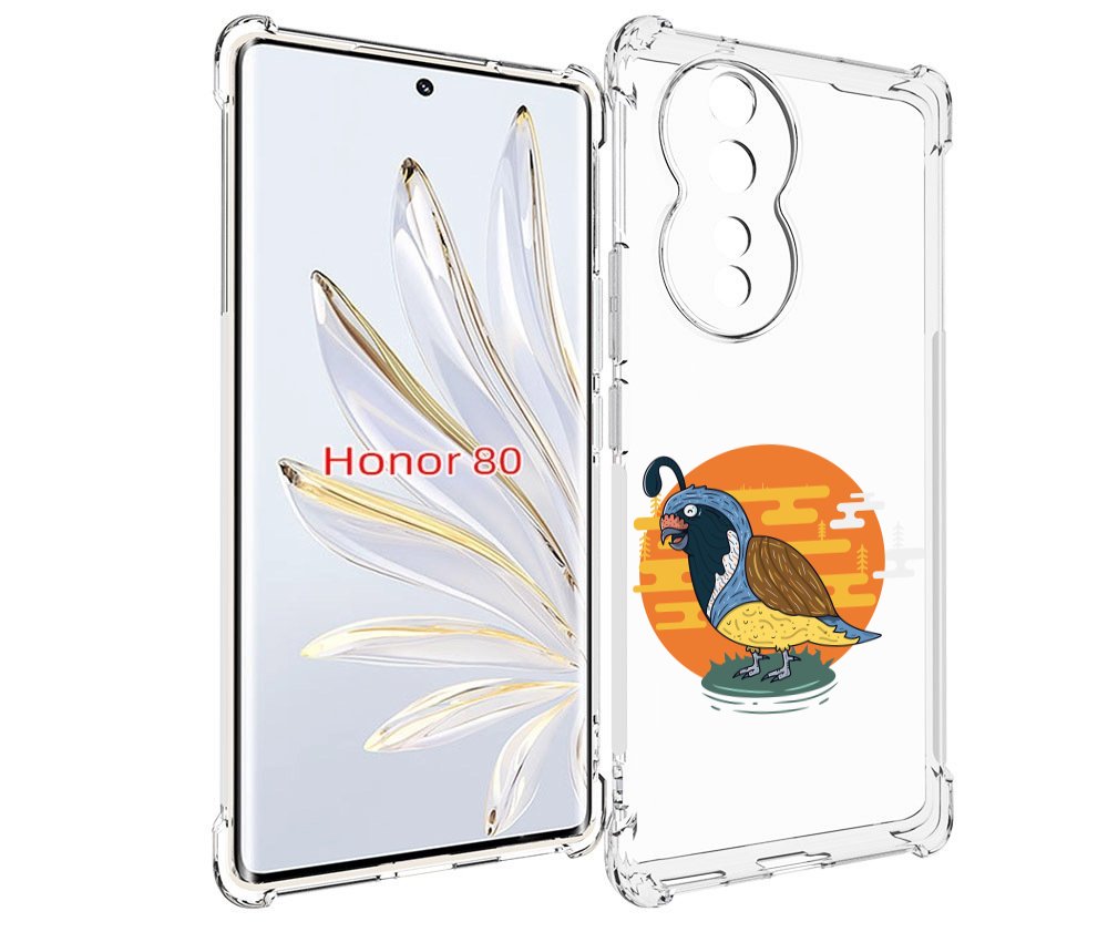 

Чехол MyPads попугай-на-острове для Honor 80, Прозрачный, Tocco