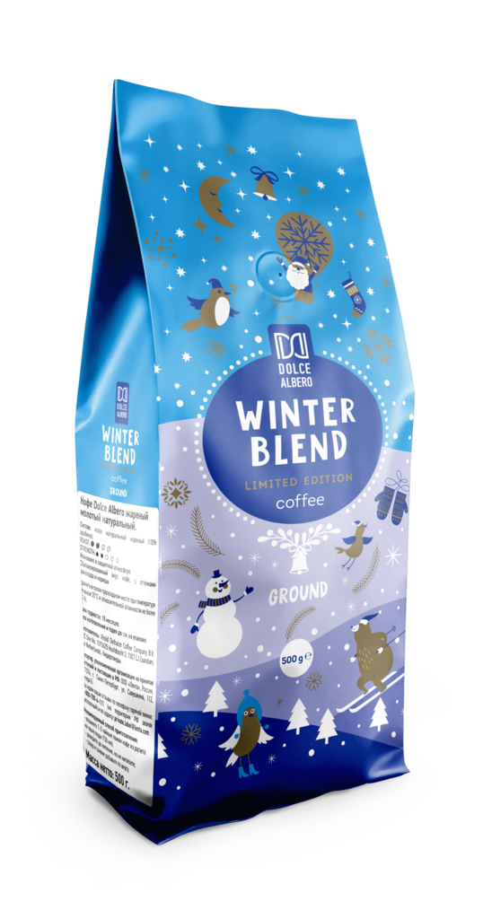 

Кофе Dolce Albero Winter blend молотый жареный натуральный 500 г