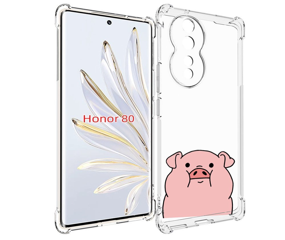 

Чехол MyPads полная-свинья для Honor 80, Прозрачный, Tocco