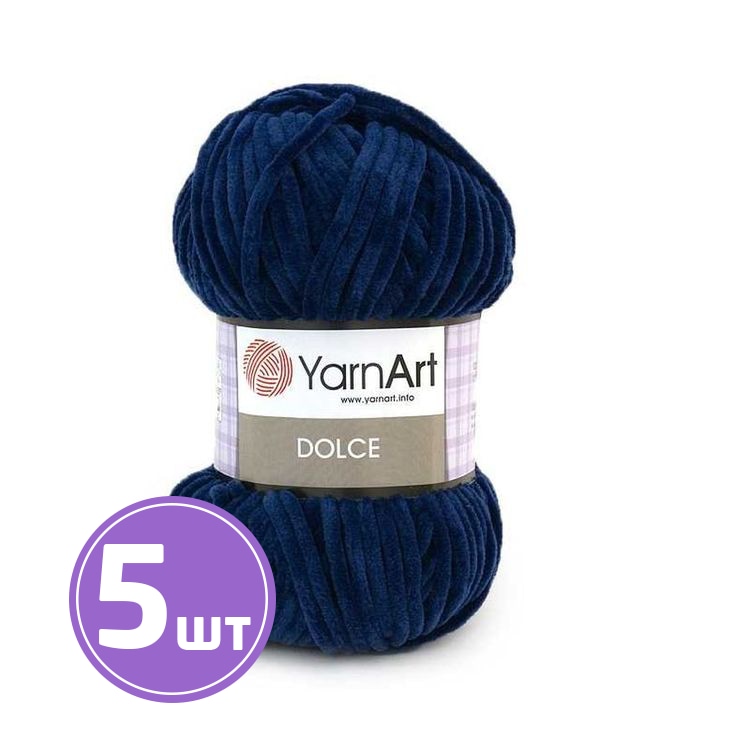 

Пряжа YarnArt Dolce 756 синий 5 шт по 100 г