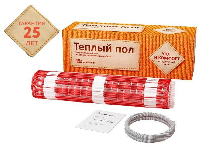 Комплект «Теплый пол» (мат) WSM 1890Вт/12.5кв.м Warmstad 100035666000