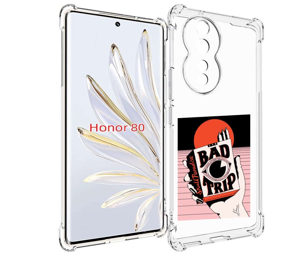

Чехол MyPads плохая пачка для Honor 80, Прозрачный, Tocco