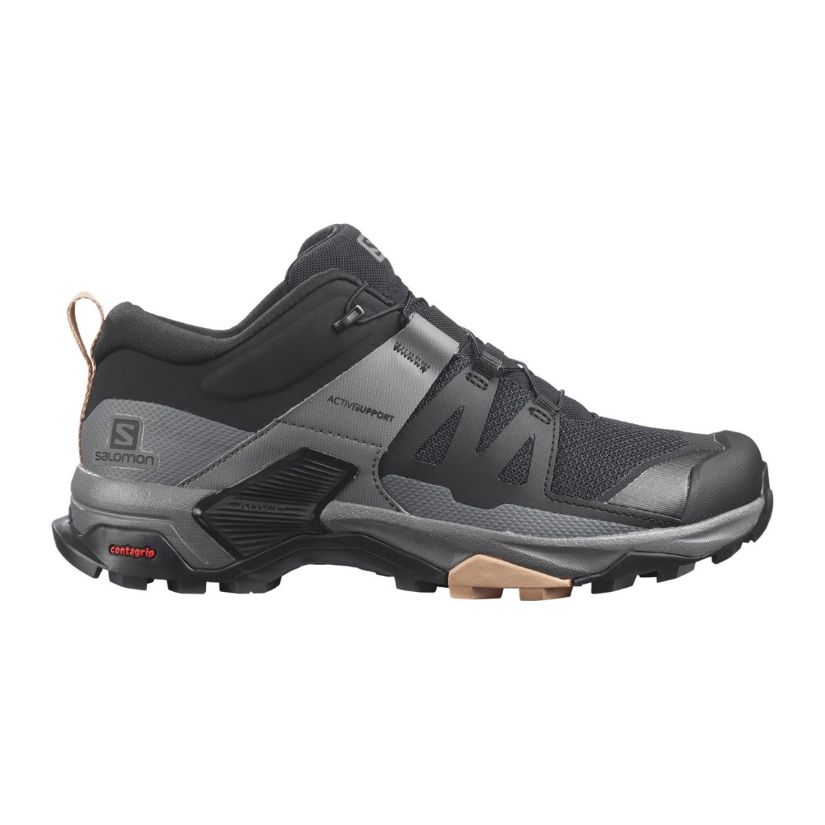 фото Ботинки salomon x ultra 4 w, black/quiet shade/sirocco, 4 uk