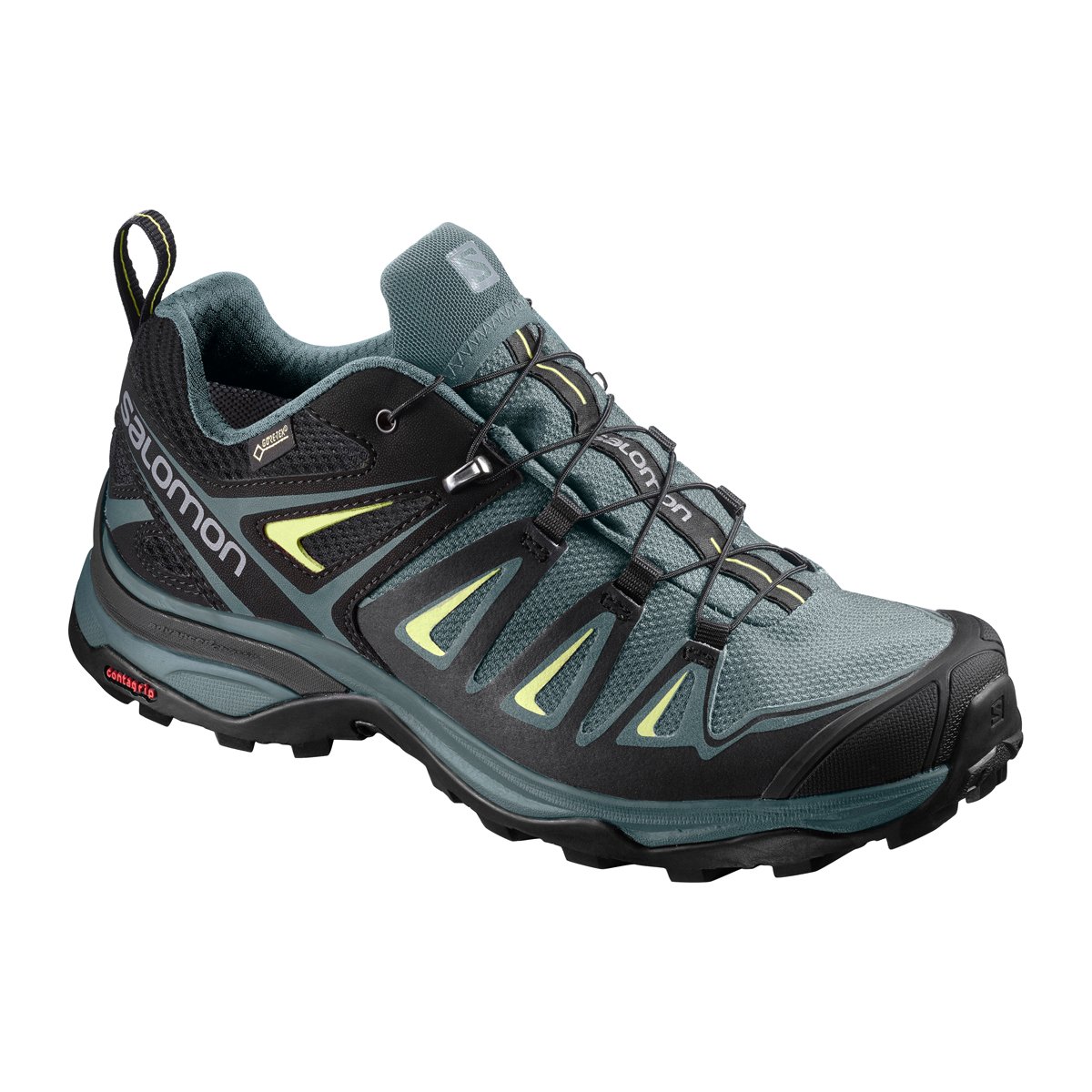 фото Ботинки salomon x ultra 3 gtx w, artic/darkest spruce/sunny lime, 3.5 uk