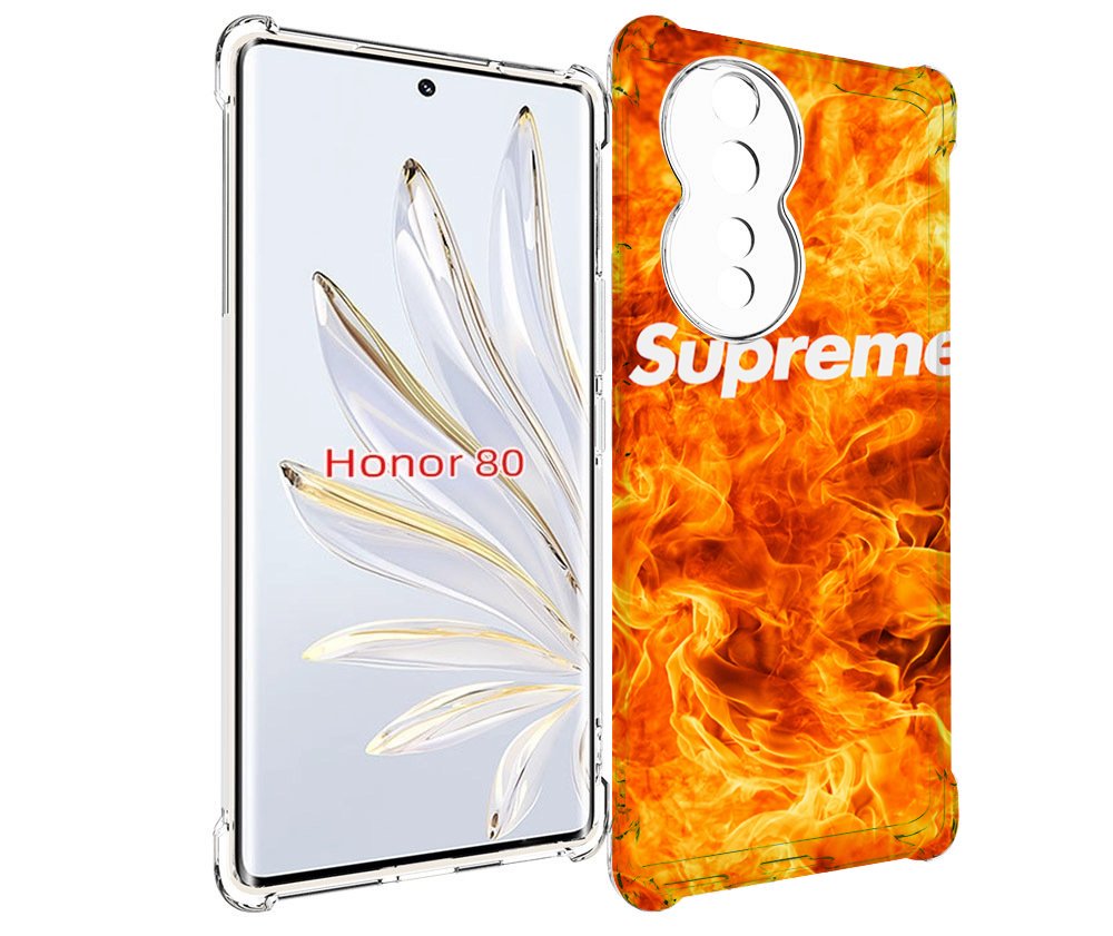 

Чехол MyPads пламя-пламенное суприм для Honor 80, Прозрачный, Tocco