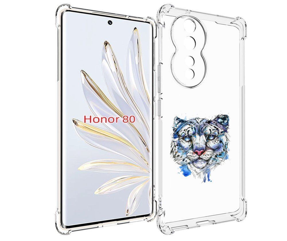 

Чехол MyPads водяной тигр для Honor 80, Прозрачный, Tocco