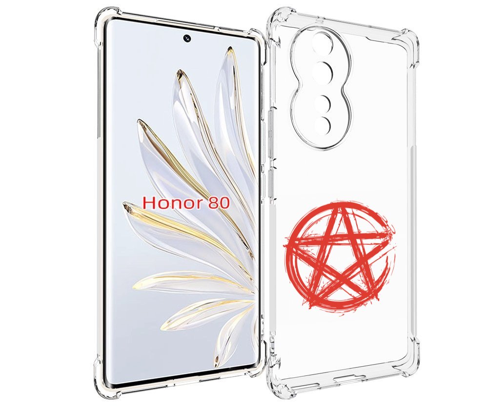 

Чехол MyPads пентаграмма для Honor 80, Прозрачный, Tocco