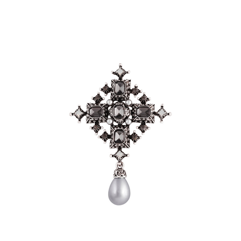 

Брошь из бижутерного сплава Ice&High Collection MT333185, хрусталь, MT333185