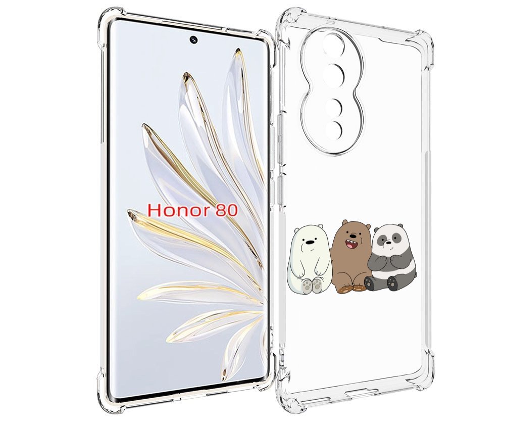 

Чехол MyPads панды детский для Honor 80, Прозрачный, Tocco