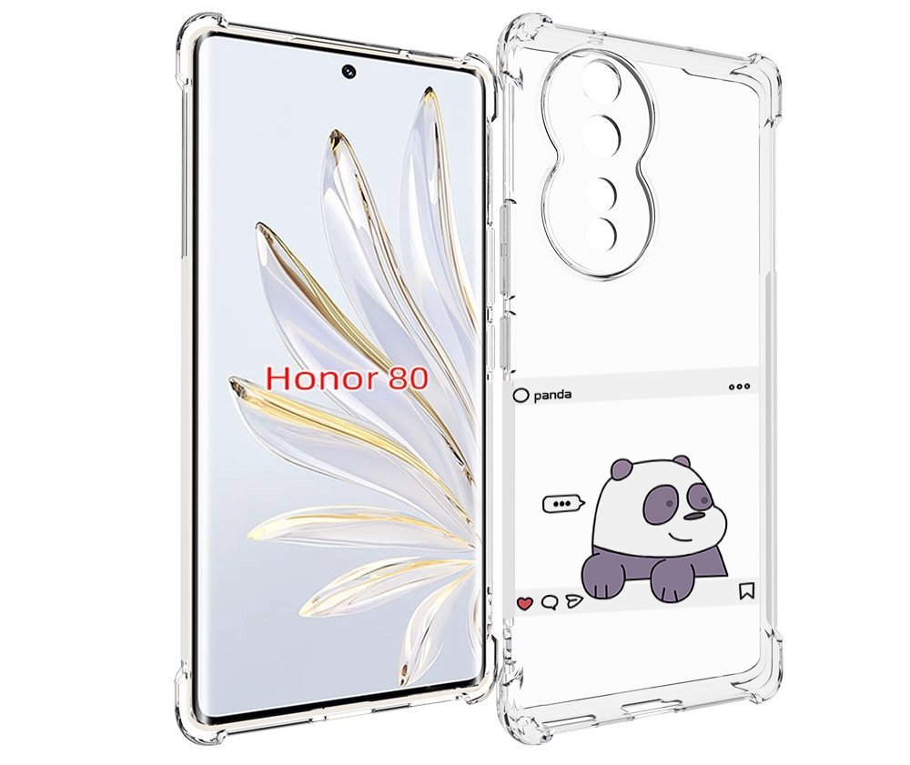 

Чехол MyPads пандочка-фотка для Honor 80, Прозрачный, Tocco