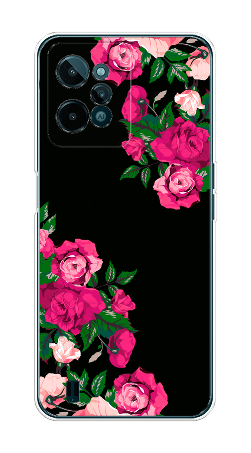 

Чехол на Realme C31 "Розы фуксия", Черный;розовый;зеленый, 259350-1
