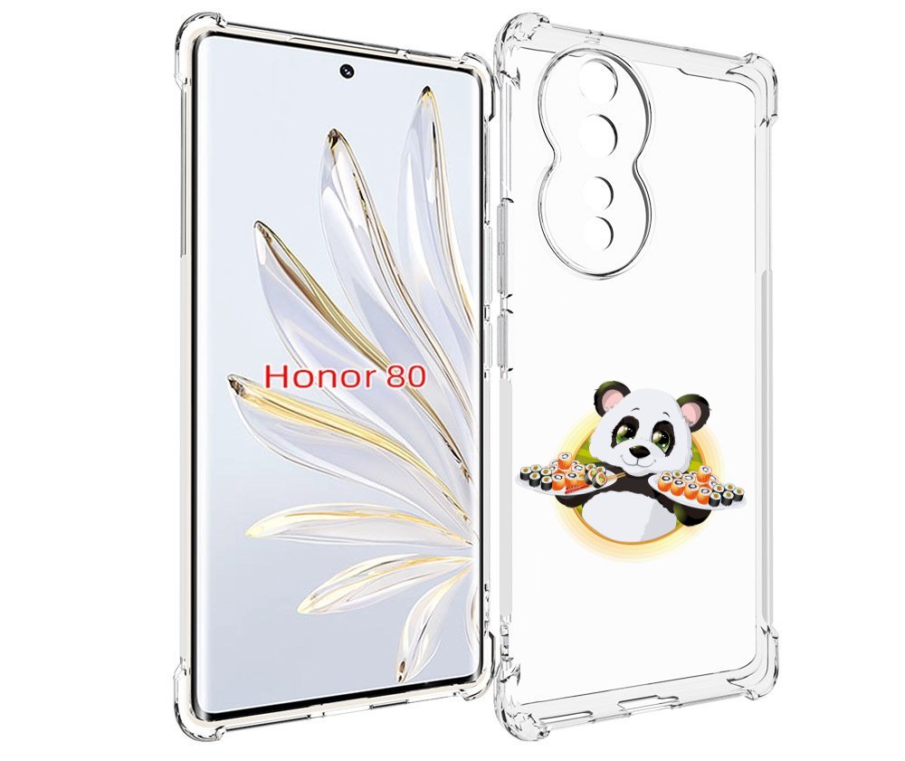 

Чехол MyPads панда-с-суши для Honor 80, Прозрачный, Tocco