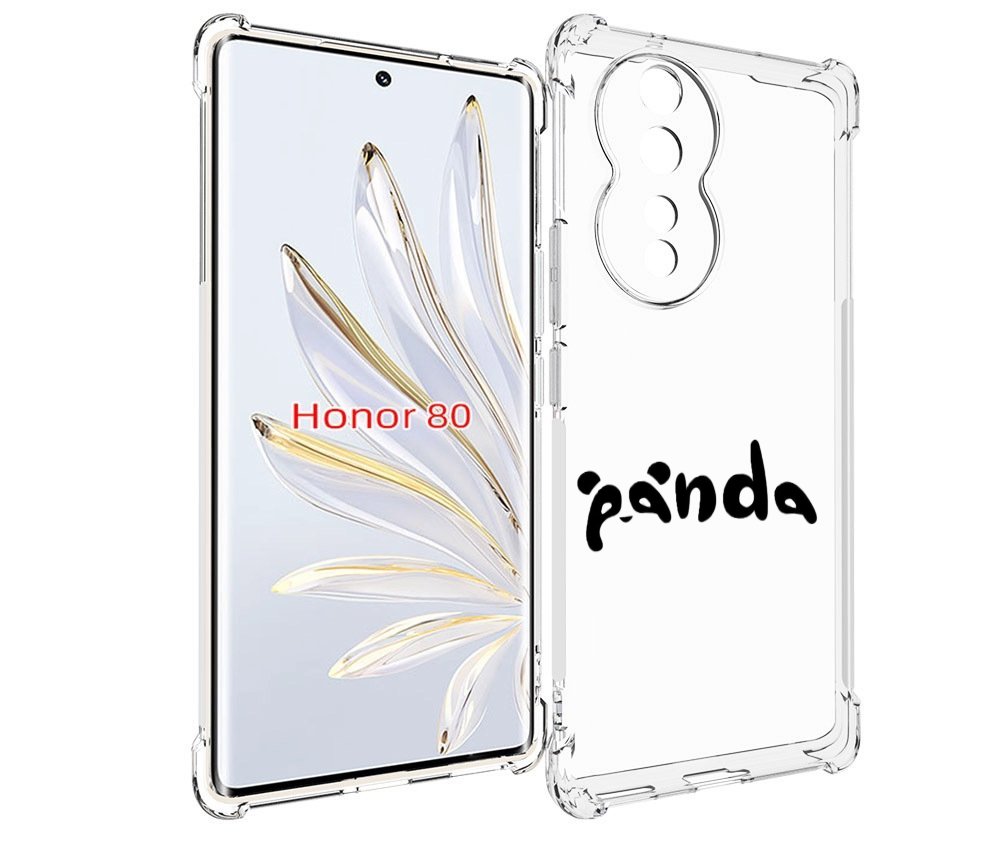 

Чехол MyPads панда надпись для Honor 80, Прозрачный, Tocco