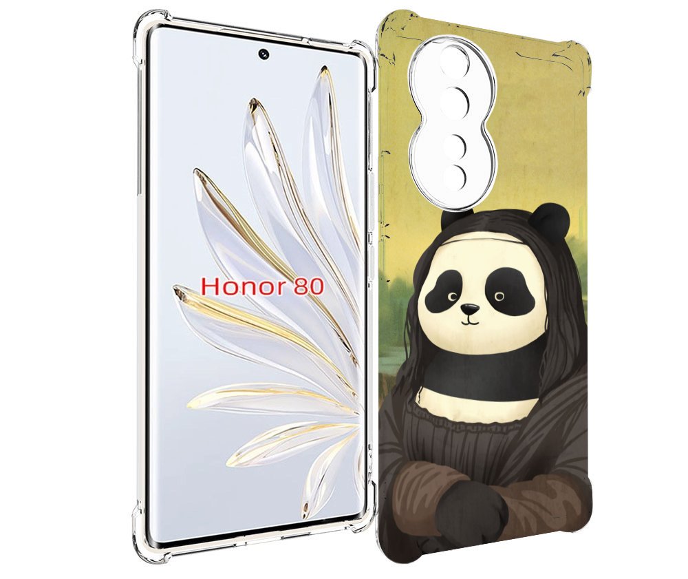 

Чехол MyPads панда монализа для Honor 80, Прозрачный, Tocco