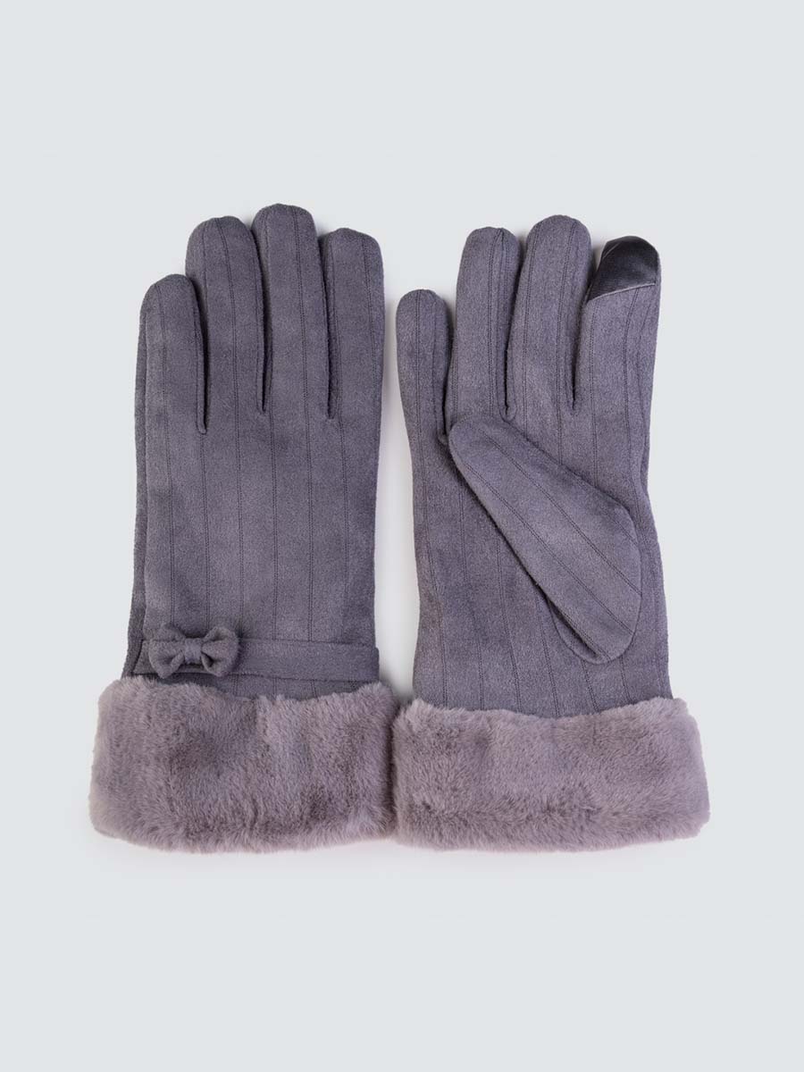 

Перчатки женские Marmalato 901-048 серые, one size, 901-048