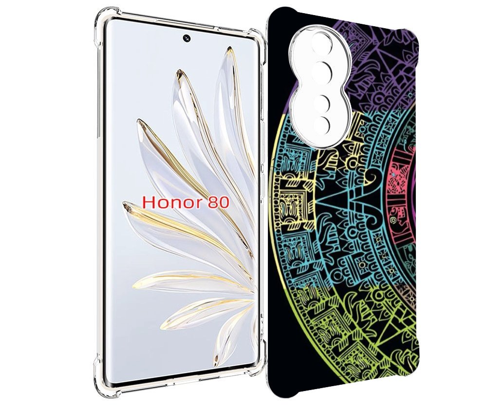 

Чехол MyPads орнамент полукруга для Honor 80, Прозрачный, Tocco