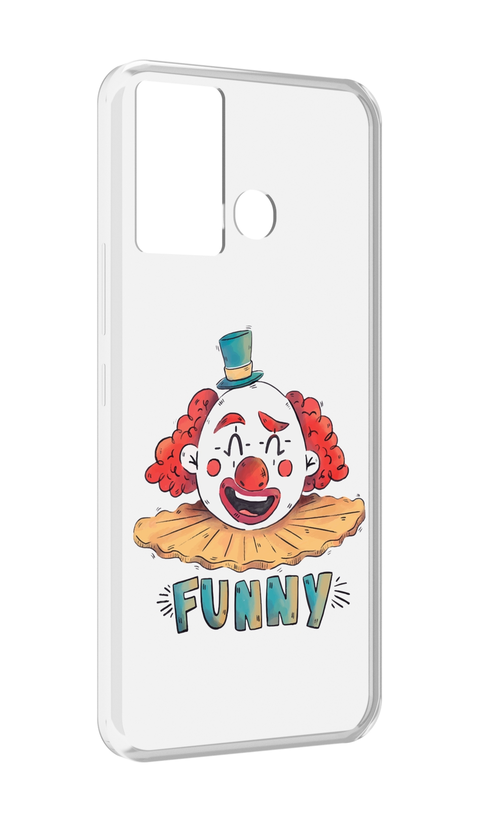 

Чехол MyPads клоун-смешной для Infinix Hot 12 Play, Прозрачный, Tocco