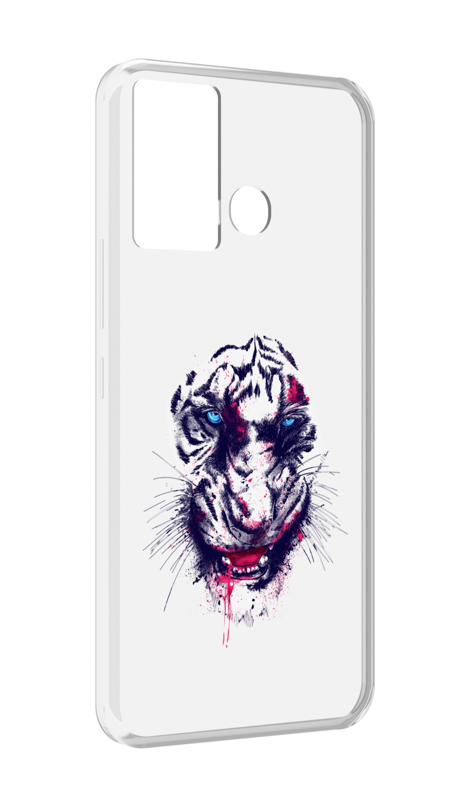

Чехол MyPads безумный тигр для Infinix Hot 12 Play, Прозрачный, Tocco