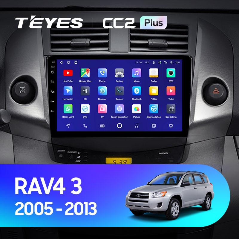 

Автомобильная магнитола Teyes CC2 Plus 4/64 Toyota RAV4 3 XA30 (2005-2013) 9", CC2 Plus