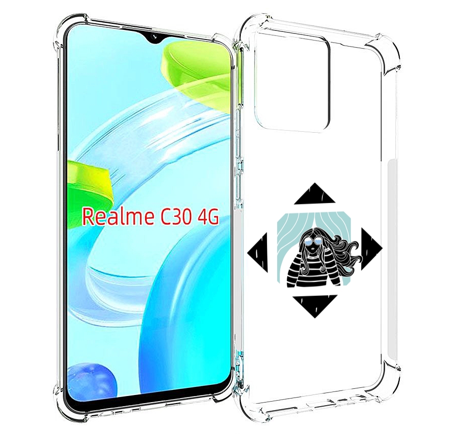 

Чехол MyPads девушка-в-квадратике для Realme C30 4G / Narzo 50i Prime, Прозрачный, Tocco