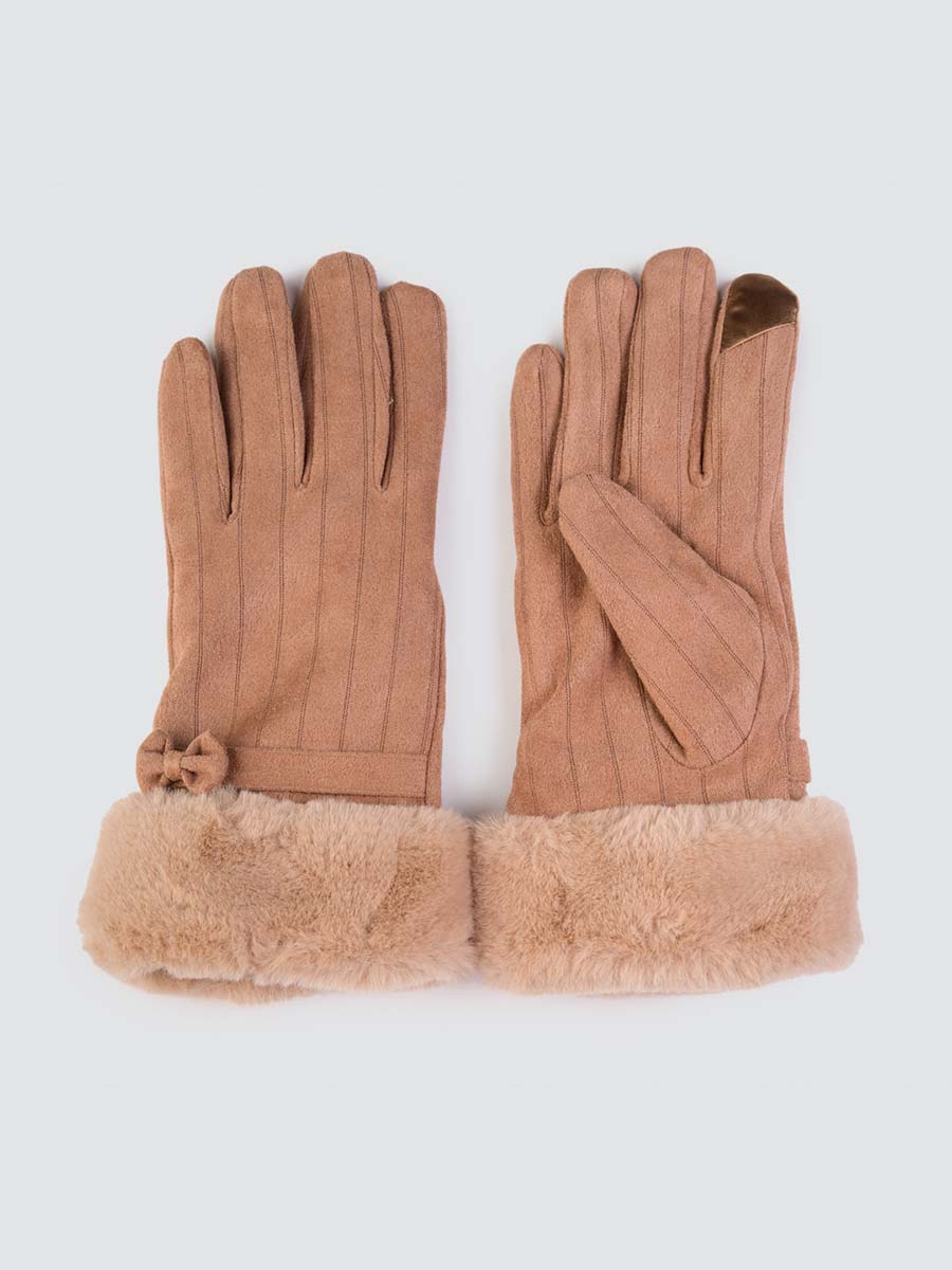 

Перчатки женские Marmalato 901-048 коричневые, one size, 901-048