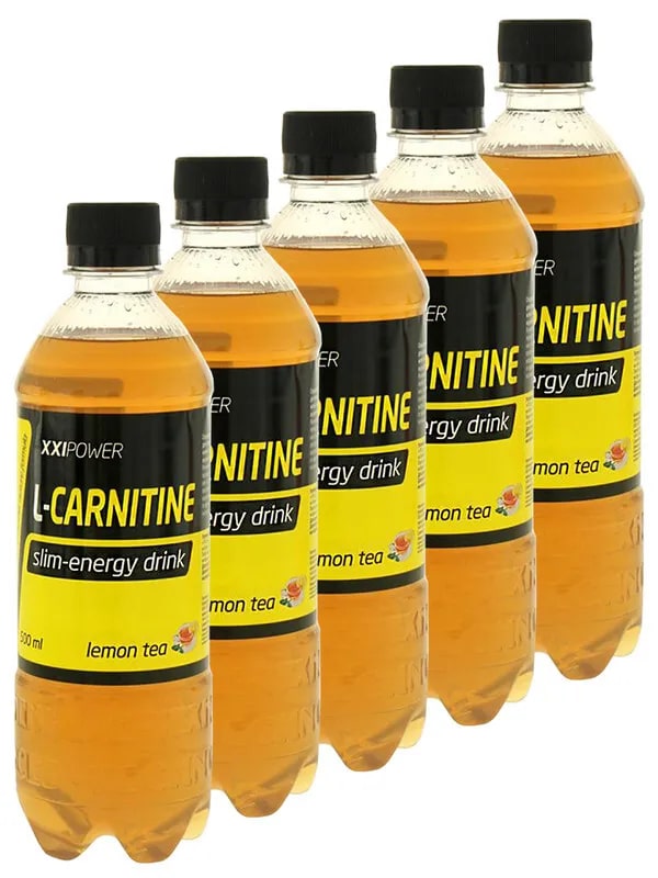 фото Xxipower l-carnitine slim-energy drink, 5х0,5л вкус лимонный чай xxi power
