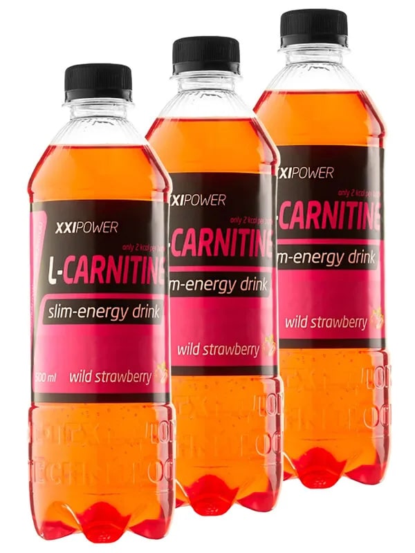 XXIPOWER L-Carnitine slim-energy drink, 3х0,5л вкус Земляника