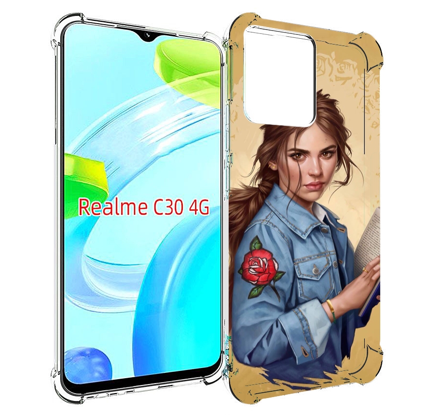 

Чехол MyPads девушка-в-бежевом-фоне для Realme C30 4G / Narzo 50i Prime, Прозрачный, Tocco
