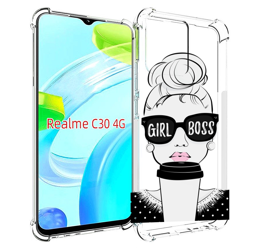 

Чехол MyPads девушка-босс женский для Realme C30 4G / Narzo 50i Prime, Прозрачный, Tocco