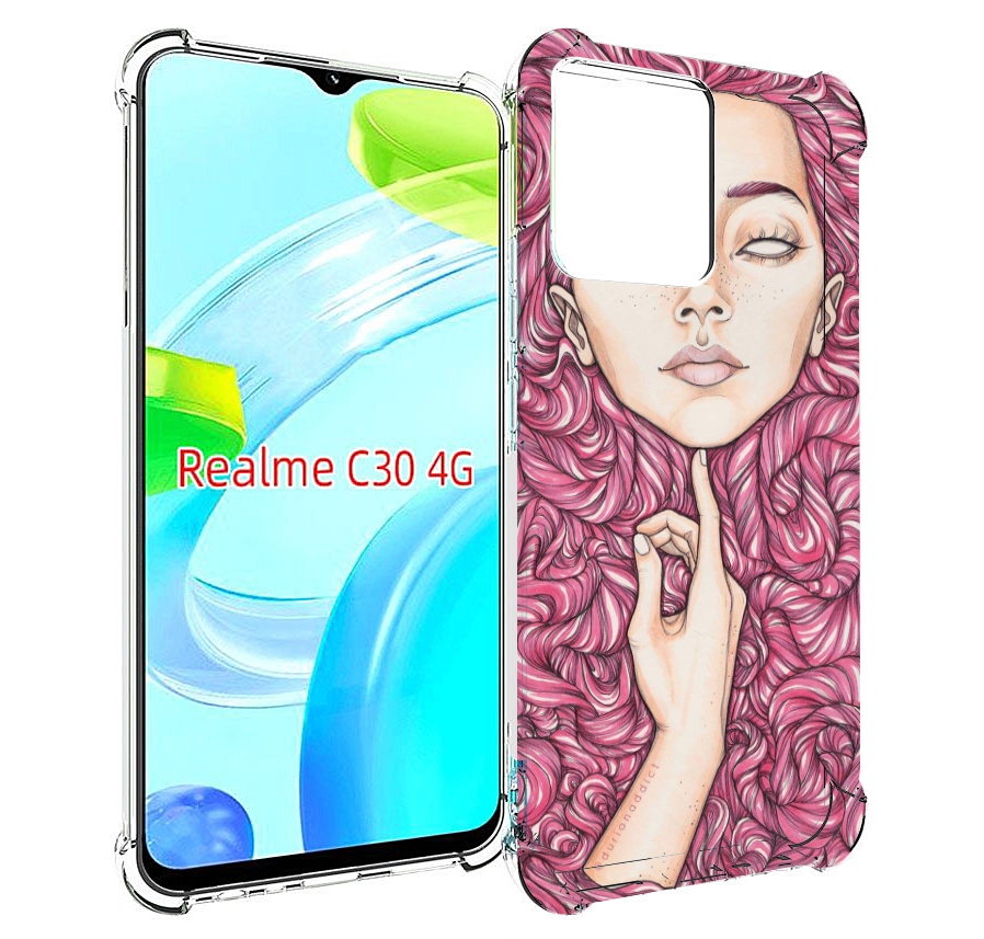 

Чехол MyPads девушка утонула в волосах женский для Realme C30 4G / Narzo 50i Prime, Прозрачный, Tocco