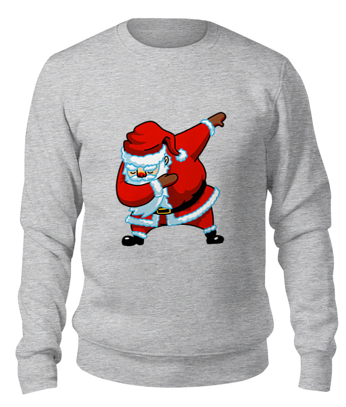 

Свитшот унисекс Printio Dabbing santa серый XS, Dabbing santa