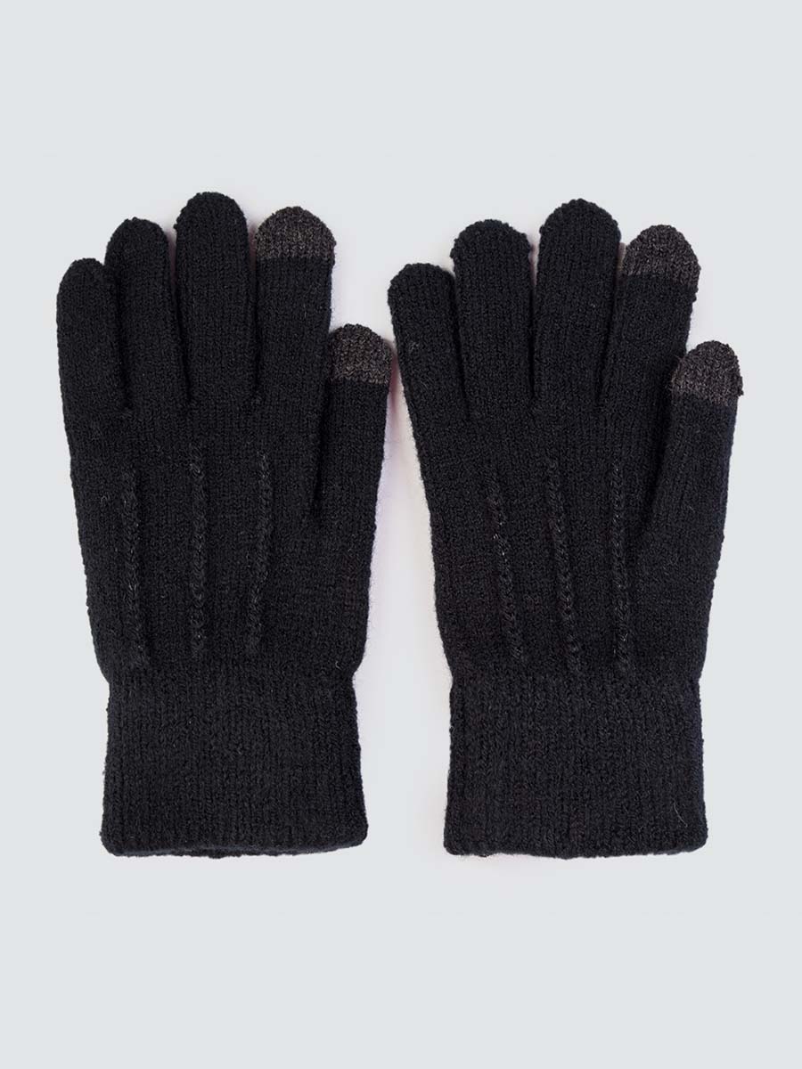Перчатки женские Marmalato 901-034 черные, one size