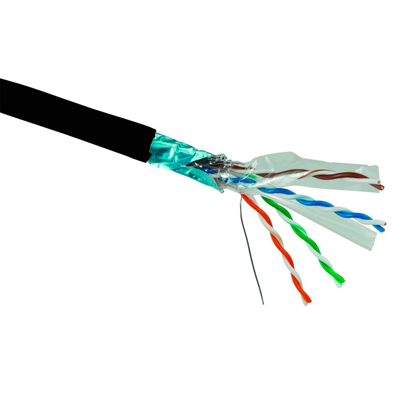 

Кабель информационный Lanmaster TWT-6FTP-GY кат.6 F/UTP общий экран 4X2X24AWG PVC 305м сер, Серый