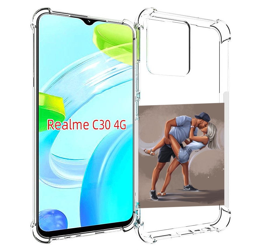 

Чехол MyPads девушка с парнем танцуют женский для Realme C30 4G / Narzo 50i Prime, Прозрачный, Tocco