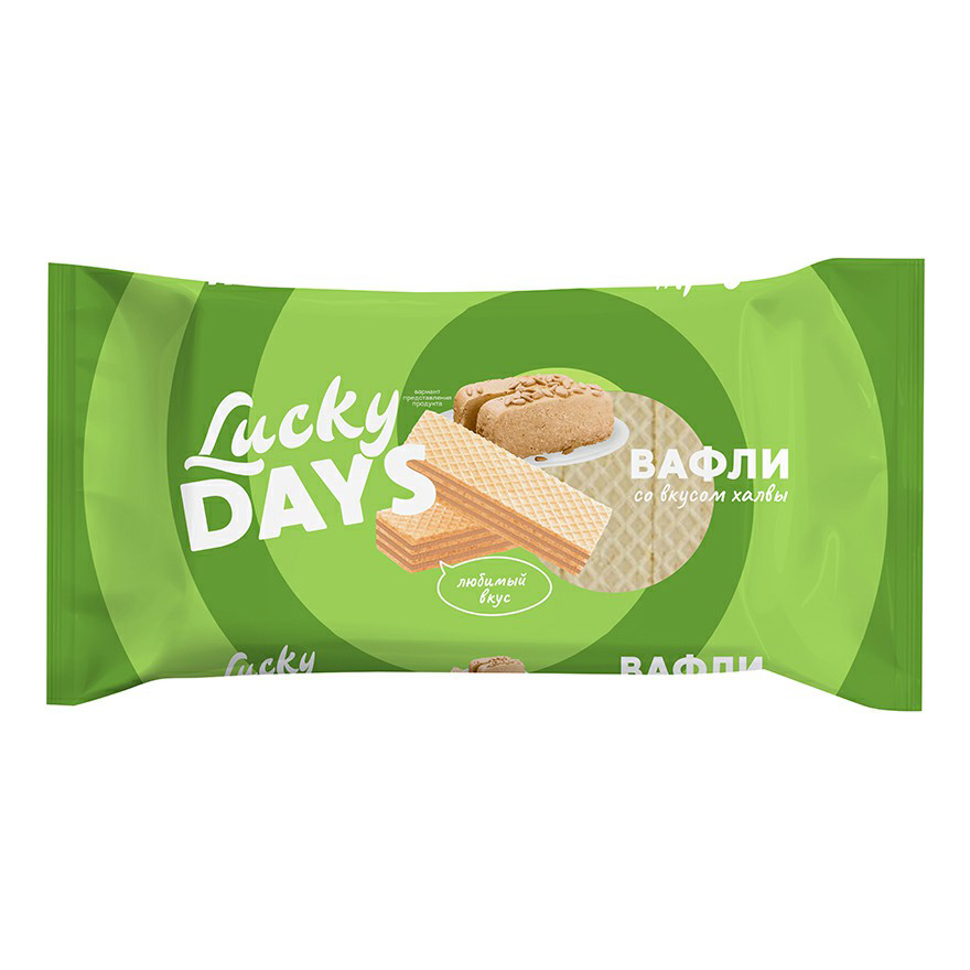 фото Вафли lucky days со о вкусом халвы 200 г