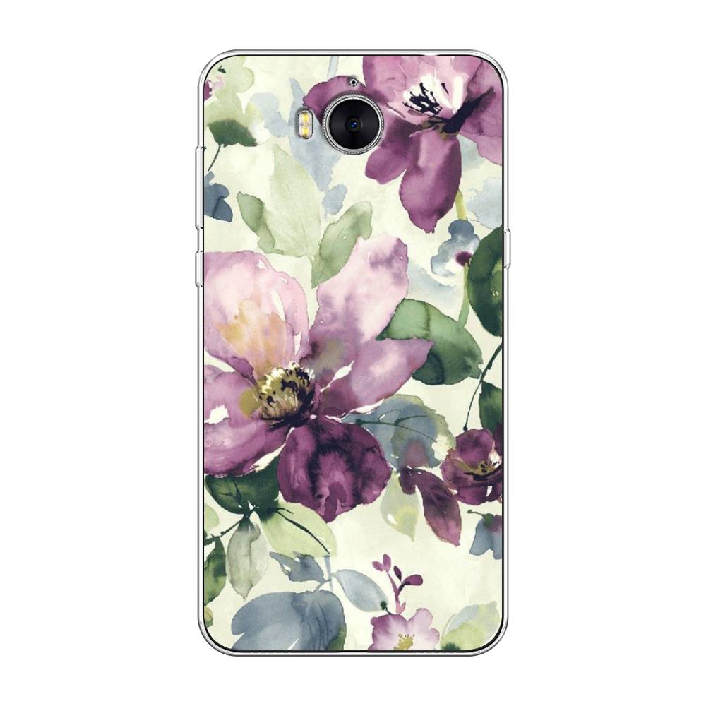 

Чехол Awog на Huawei Y5 2017 "Сиреневые цветы-акварель", Разноцветный, 62550-10