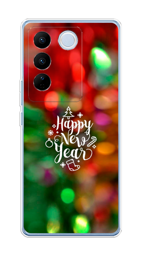 

Чехол на Vivo V27/V27 Pro "Новый Год на елке", Зеленый;красный;желтый, 268550-5