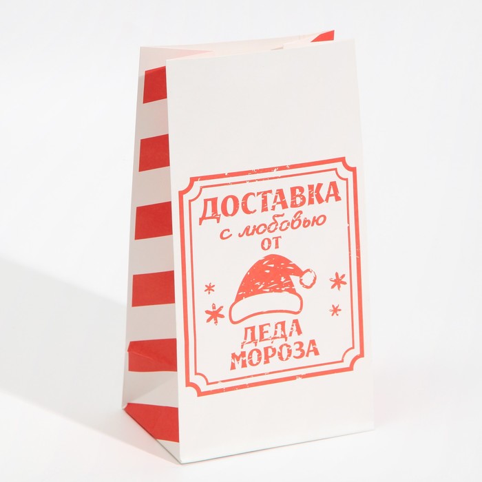 

Пакет без ручек Доставка с любовью , 10 х 19.3 х 7 см 10 шт.
