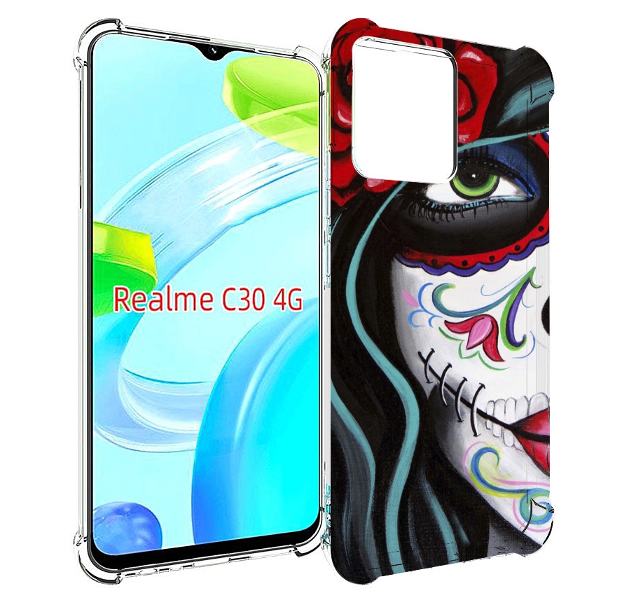 

Чехол MyPads девушка в масочке расписная женский для Realme C30 4G / Narzo 50i Prime, Прозрачный, Tocco