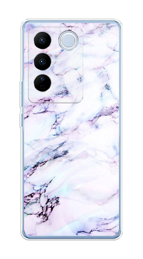 

Чехол на Vivo V27/V27 Pro "Радужный мрамор", Серый;фиолетовый, 268550-3
