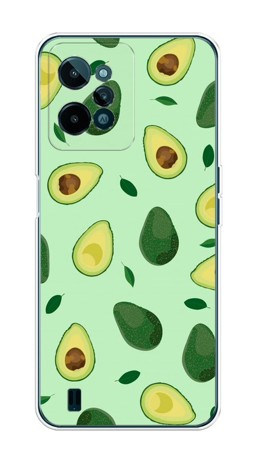 

Чехол на Realme C31 "Blue avocado", Коричневый;зеленый, 259350-1