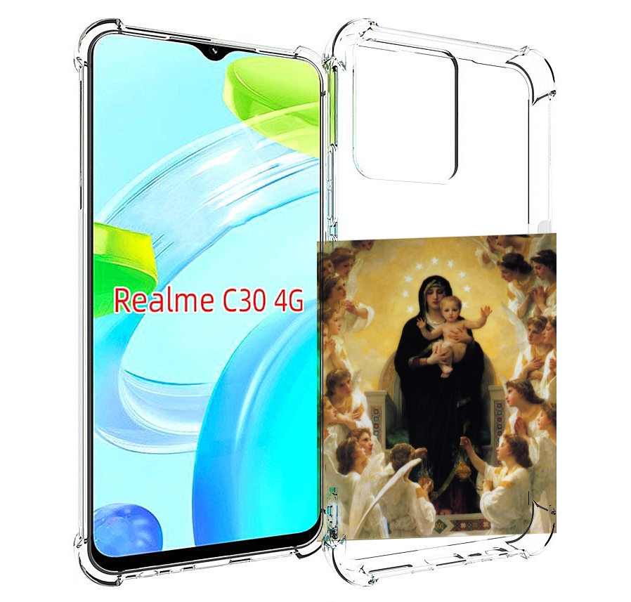 

Чехол MyPads дева-мария для Realme C30 4G / Narzo 50i Prime, Прозрачный, Tocco