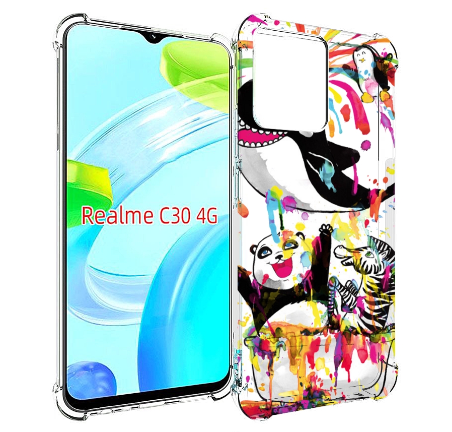 

Чехол MyPads Хиппи кит для Realme C30 4G / Narzo 50i Prime, Прозрачный, Tocco