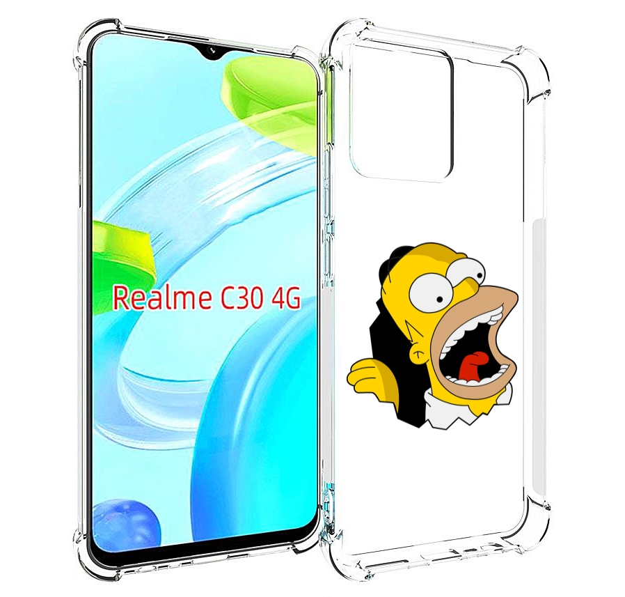 

Чехол MyPads гомер-голодный для Realme C30 4G / Narzo 50i Prime, Прозрачный, Tocco