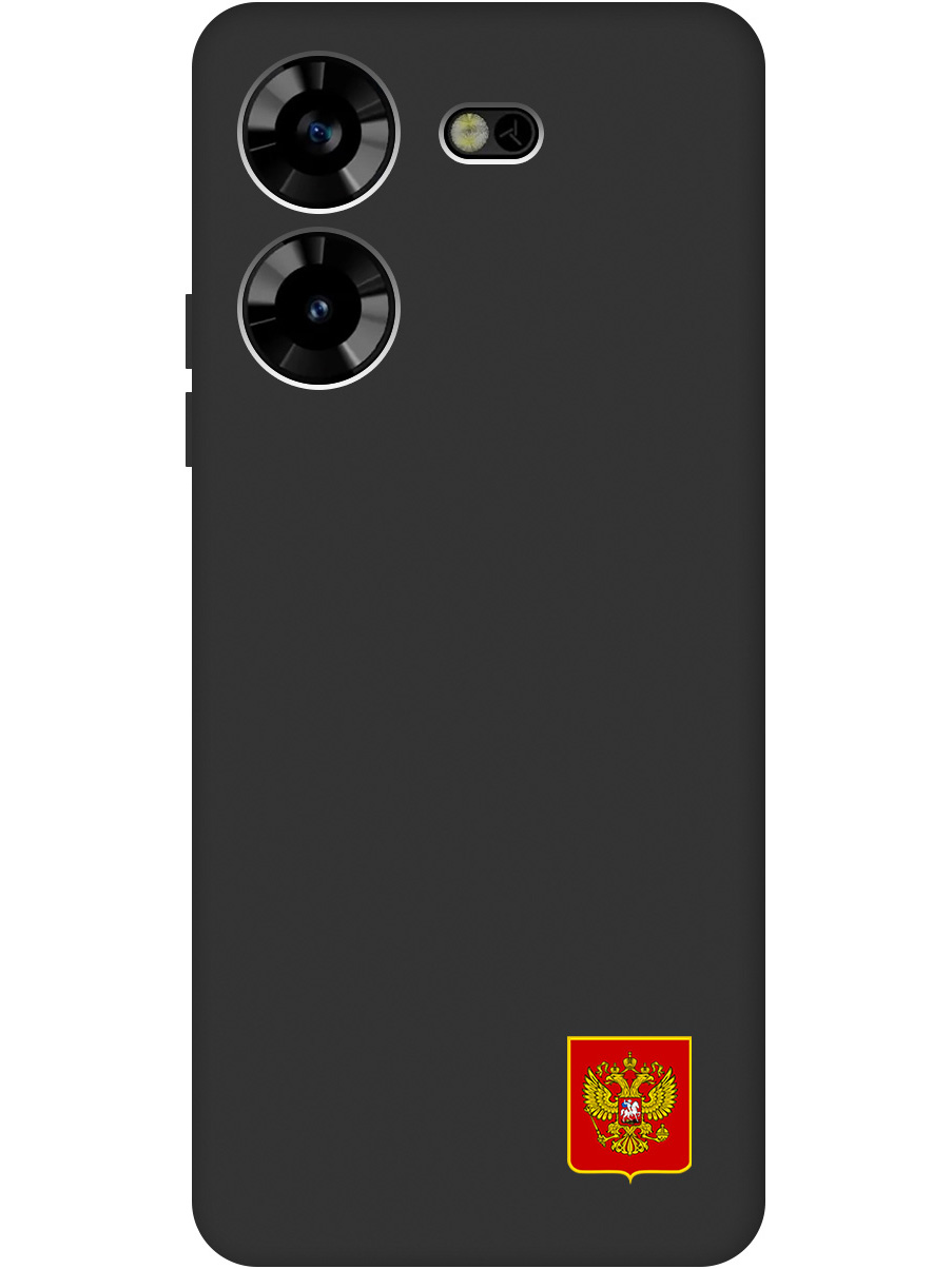 

Силиконовый чехол на Tecno Pova 5 с Гербом России, Soft Touch черный, 20000042